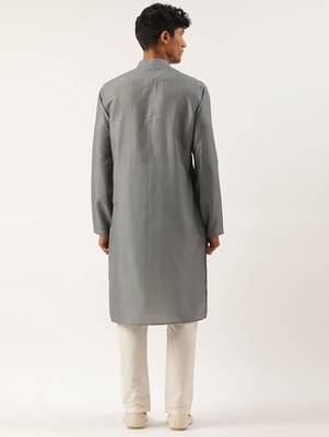 Grey stitchline kurtas 2