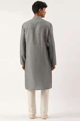 Grey stitchline kurtas