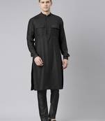 Black pathani kurtas