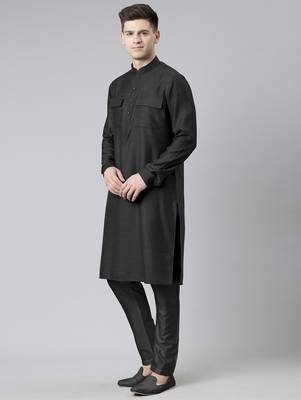 Black pathani kurtas 3