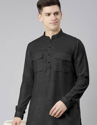 Black pathani kurtas 1