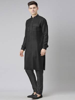 Black pathani kurtas 3