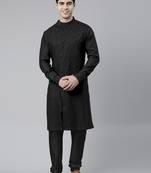 Black angrakha kurtas