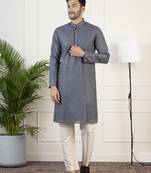 Grey embroidered kurtas