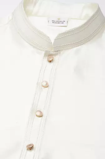 Cream embroidered kurtas