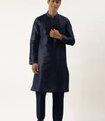 Blue embroidered kurtas