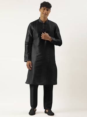 Black embroidered kurtas 1