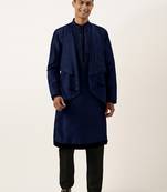 Blue ombre layered kurtas