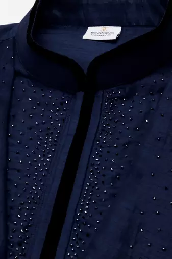 Blue ombre layered kurtas