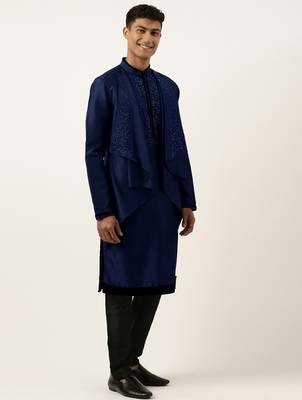 Blue ombre layered kurtas 4