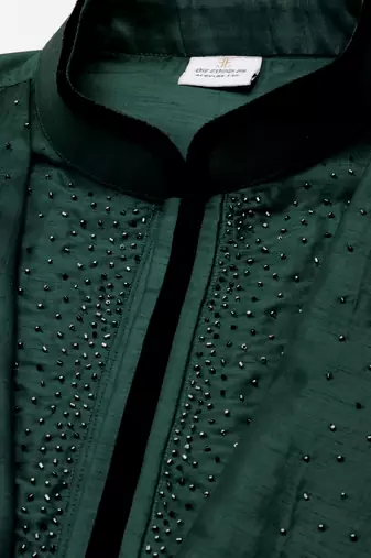 Green ombre layered kurtas