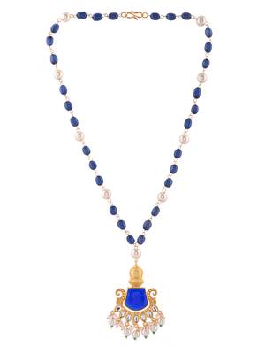 Gold-plated pearls beaded necklace 3