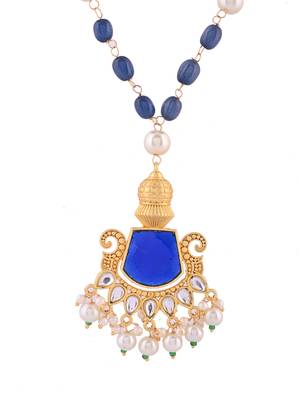 Gold-plated pearls beaded necklace 4