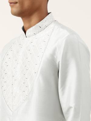 Sky blue embroidery angrakha kurtas 2