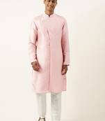 Pink embroidery angrakha kurtas