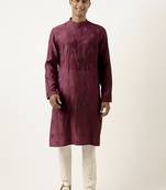 Wine embroidered kurtas