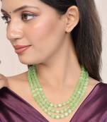 Beaded layered necklace