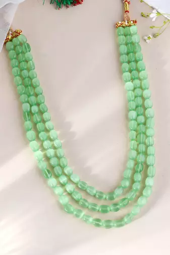 Beaded layered necklace