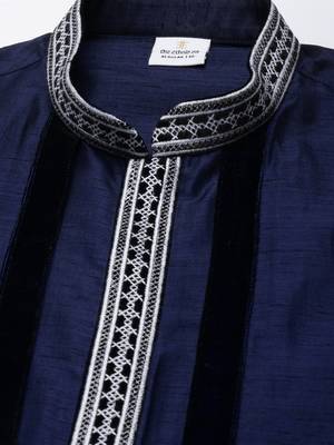 Blue embroidered layered kurtas 2
