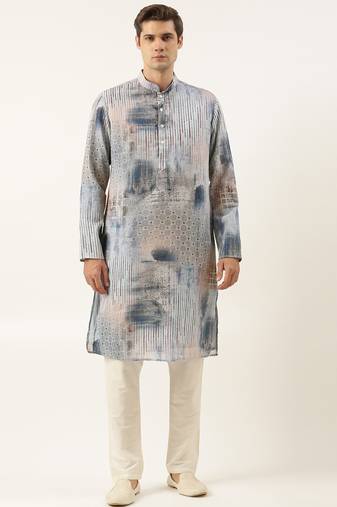 Blue printed kurtas