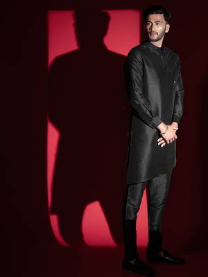 Black embroidered kurtas 3