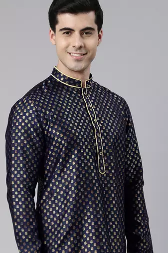 Navy banarasi fesive kurtas
