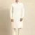 Cream pure cotton pathani kurtas with patch pocket