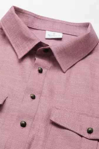 Rose pink cotton pathani with salwar
