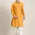 Mustard cotton pathani with salwar