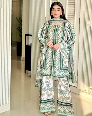 Multicolor digital print crepe fabric Co-ords Set 1