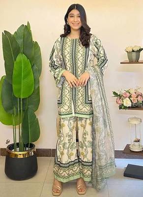 Multicolor digital print crepe fabric Co-ords Set 2