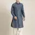 Denim blue cotton pathani with salwar