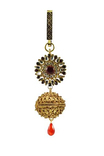 Satka Gold Platted Multicolor Color Stone