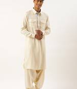 Cream classic premium pathani kurtas