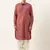 Burgundy pure cotton pathani with salwar