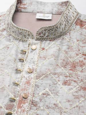 Old rose sequin embroidery kurtas 2