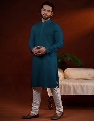 Teal chikankari kurtas 3