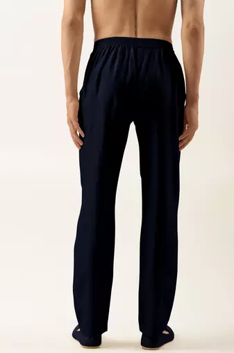 Blue cotton silk pant pajama