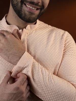 Peach chikankari kurtas 2