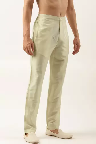 Light gold cotton silk pant pajama