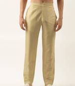Gold cotton silk pant pajama