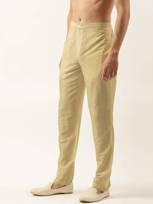 Gold cotton silk pant pajama 2