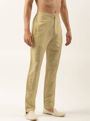 Gold cotton silk pant pajama 3