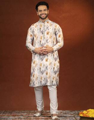 Cream ceremonial kurtas 1