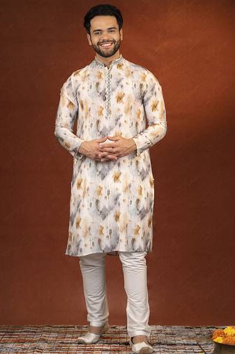 Cream ceremonial kurtas