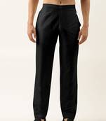 Black cotton silk pant pajama
