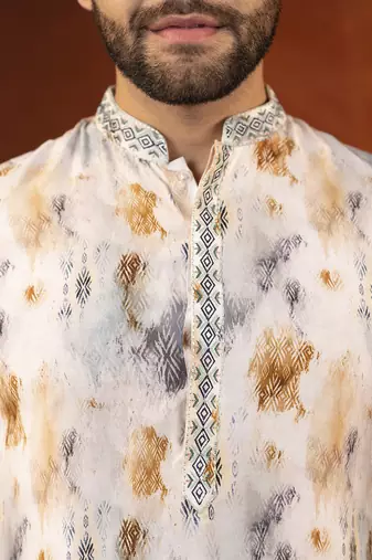 Cream ceremonial kurtas