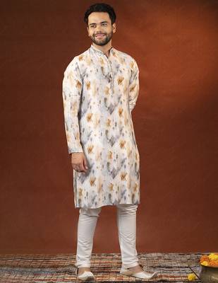 Cream ceremonial kurtas 3