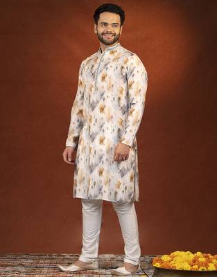 Cream ceremonial kurtas 4