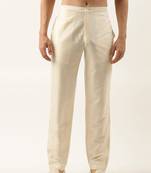 Light beige cotton silk pant pajama